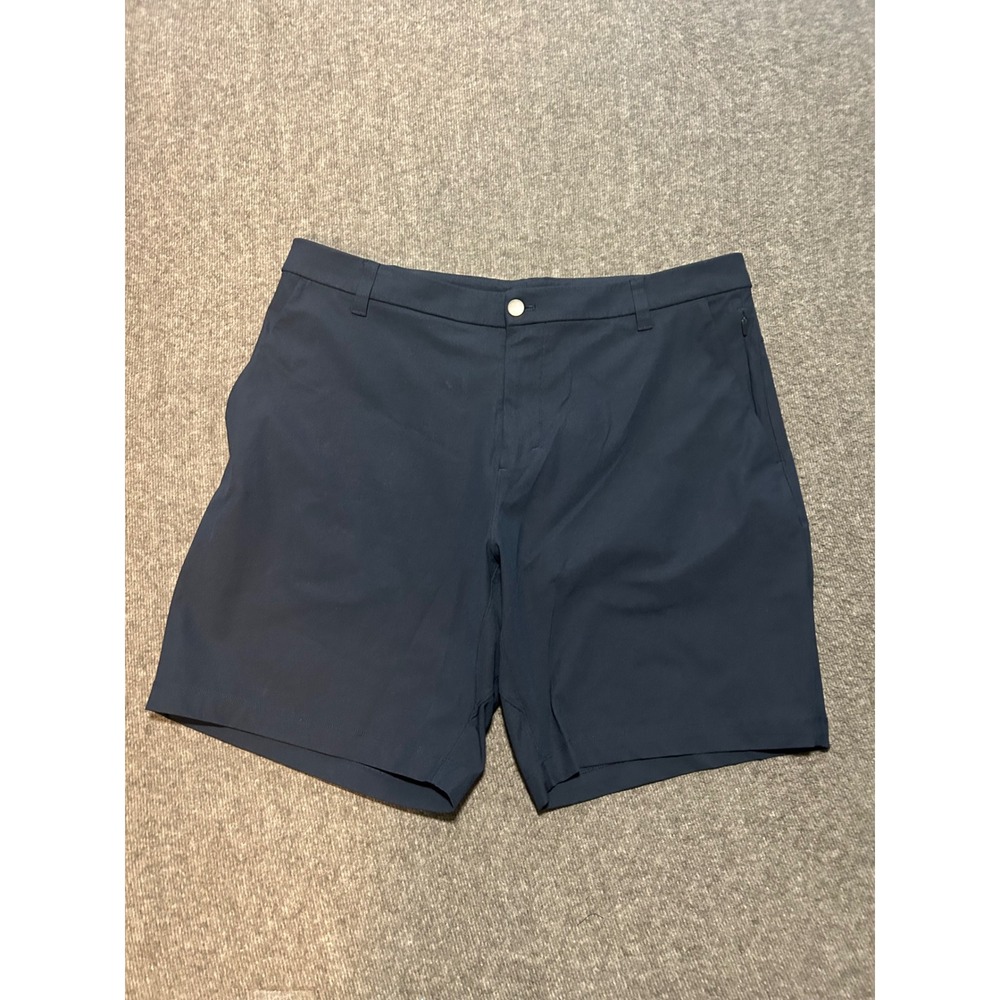 Lululemon Commission Mens Blue Classic Chino LM7AA0S Golf Shorts fit 36 (tag 38)